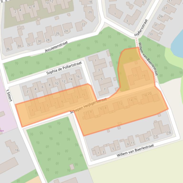 Kaart van postcodegebied 6077DB.