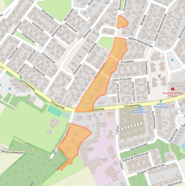 Kaart van postcodegebied 6077GA.