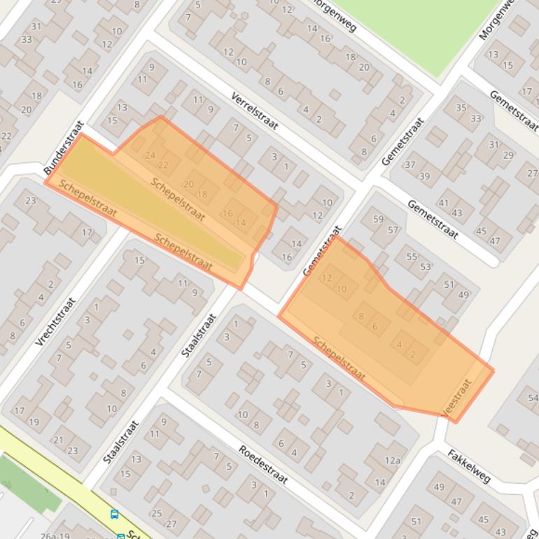 Kaart van postcodegebied 6077GL.