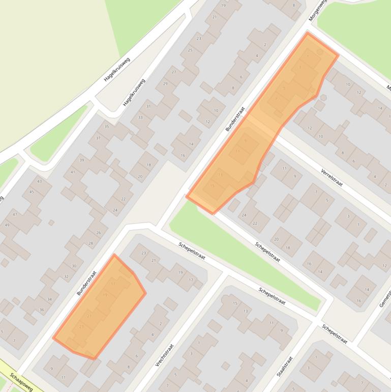 Kaart van postcodegebied 6077GN.