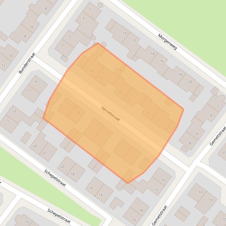 Kaart van postcodegebied 6077GR.