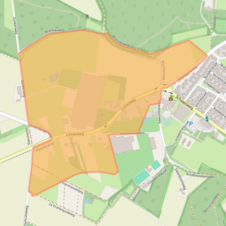 Kaart van postcodegebied 6077HJ.