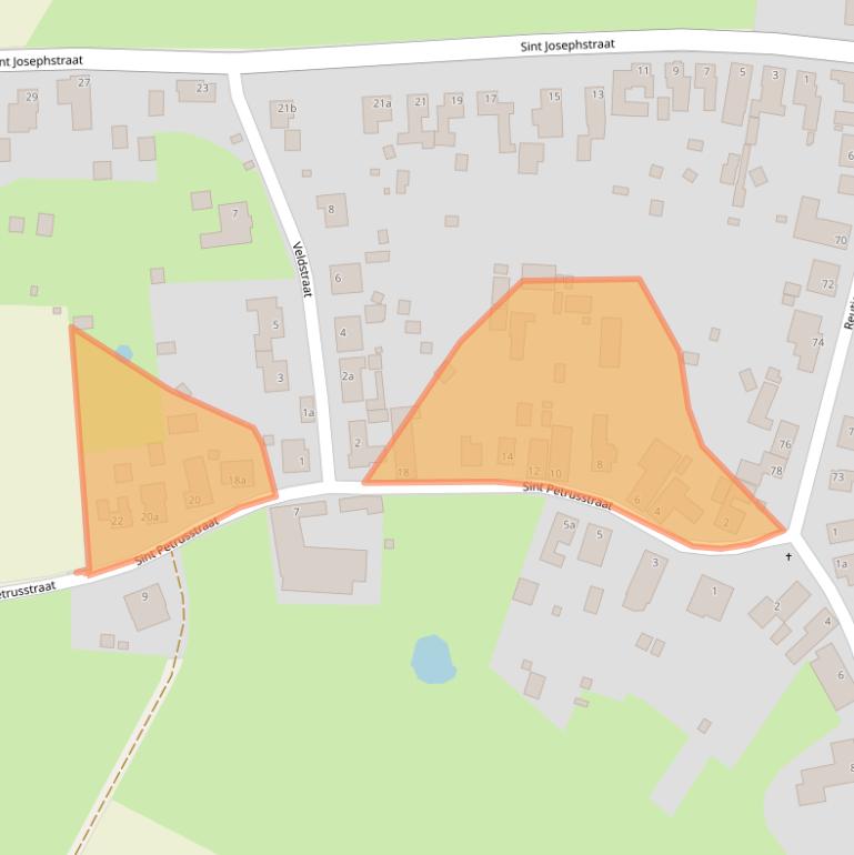 Kaart van postcodegebied 6077NE.