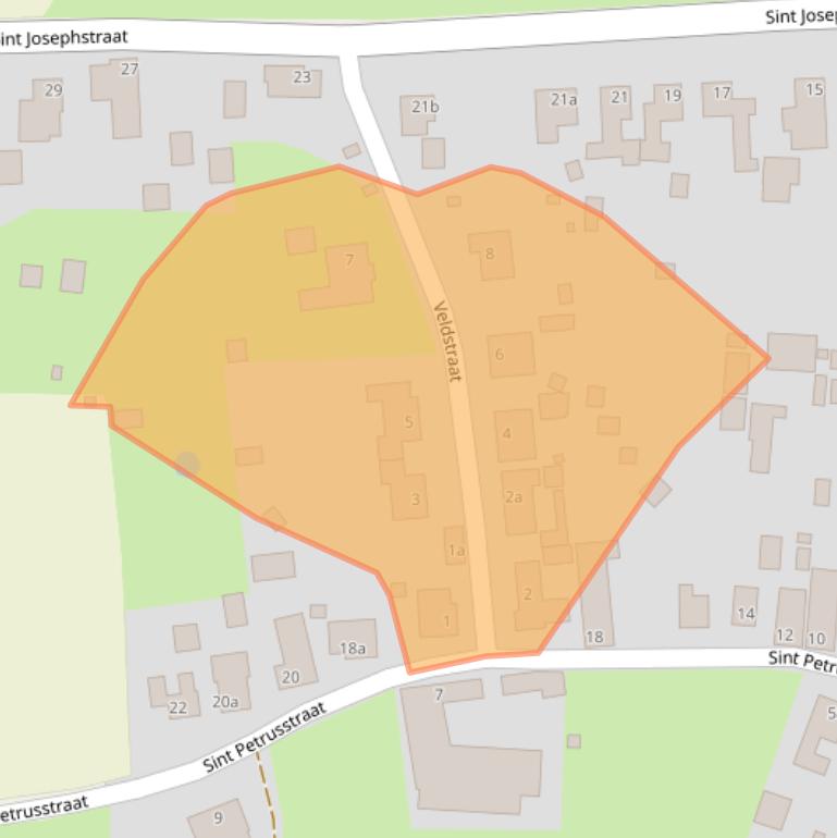 Kaart van postcodegebied 6077NG.