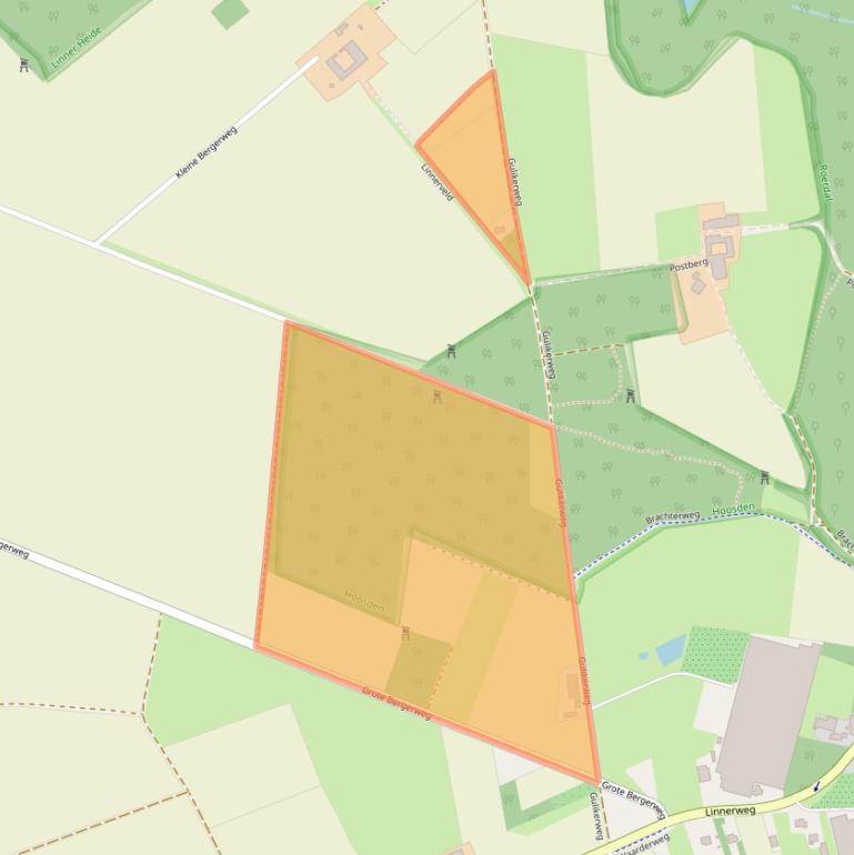 Kaart van postcodegebied 6077PB.