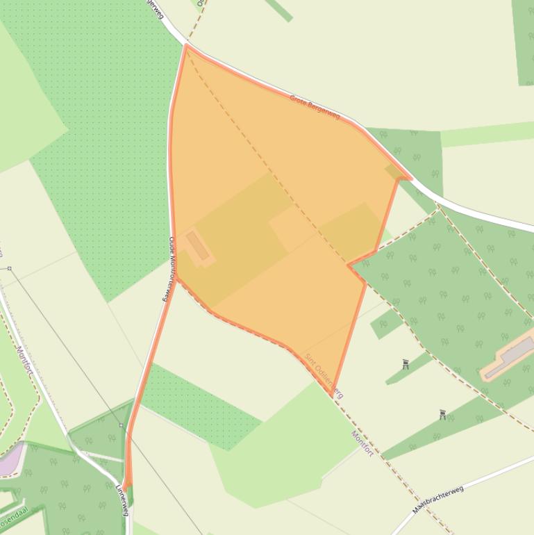 Kaart van postcodegebied 6077PH.