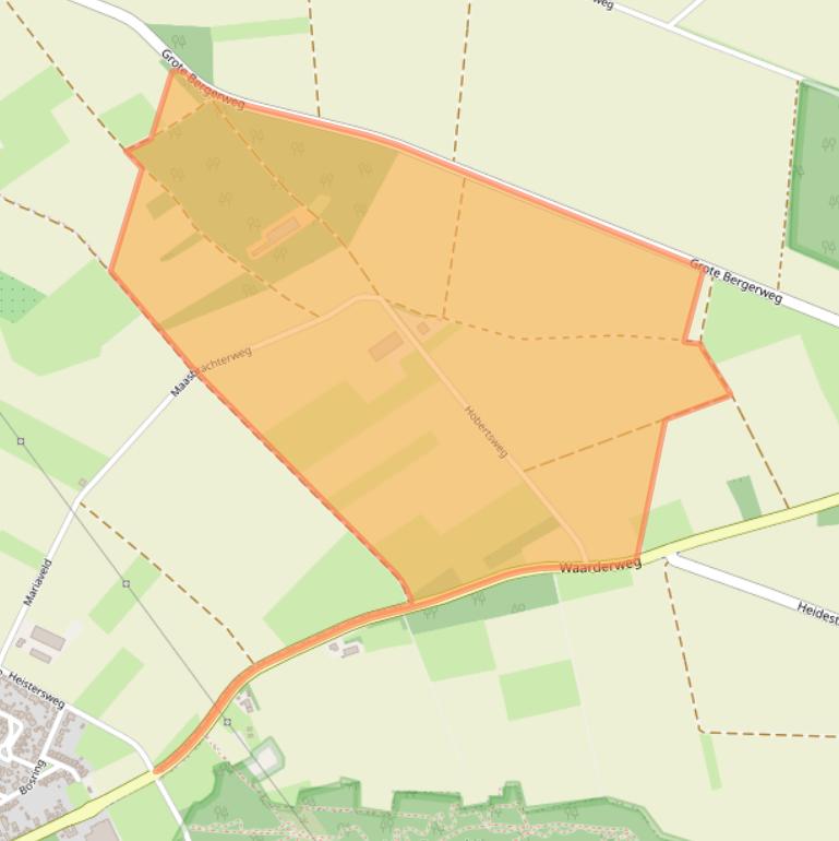 Kaart van postcodegebied 6077PJ.