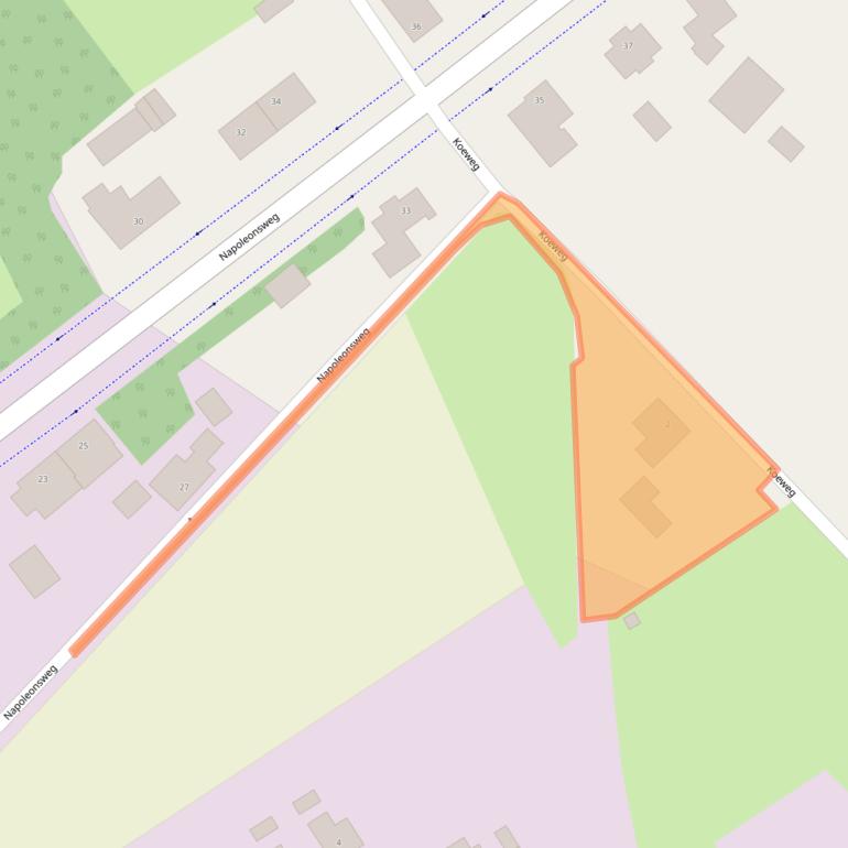 Kaart van postcodegebied 6081AG.