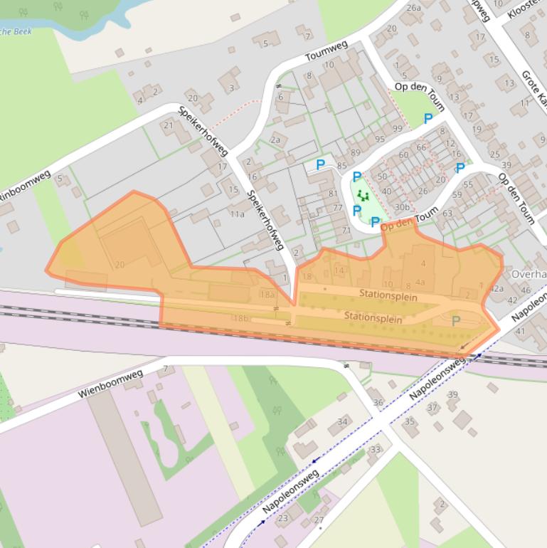 Kaart van postcodegebied 6081AJ.