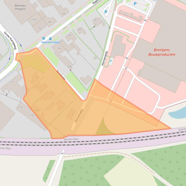 Kaart van postcodegebied 6081AM.