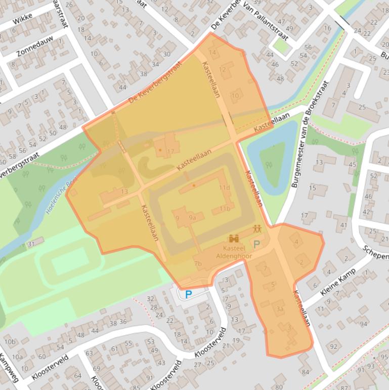 Kaart van postcodegebied 6081AN.