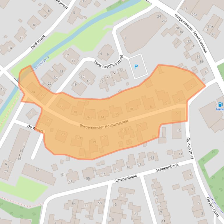 Kaart van postcodegebied 6081AR.