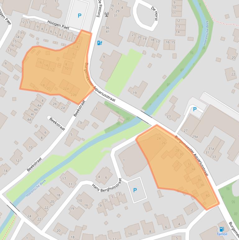 Kaart van postcodegebied 6081AW.