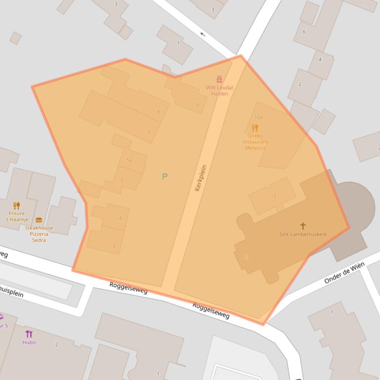 Kaart van postcodegebied 6081BA.