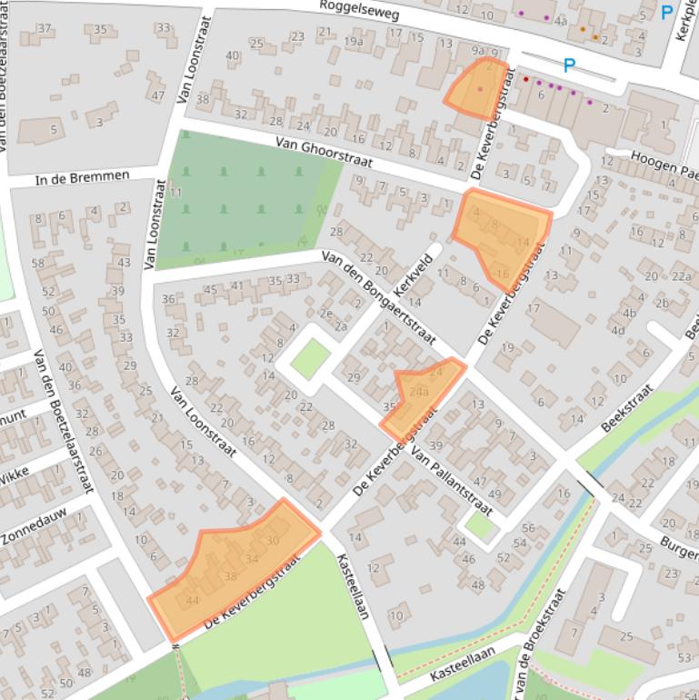 Kaart van postcodegebied 6081BL.