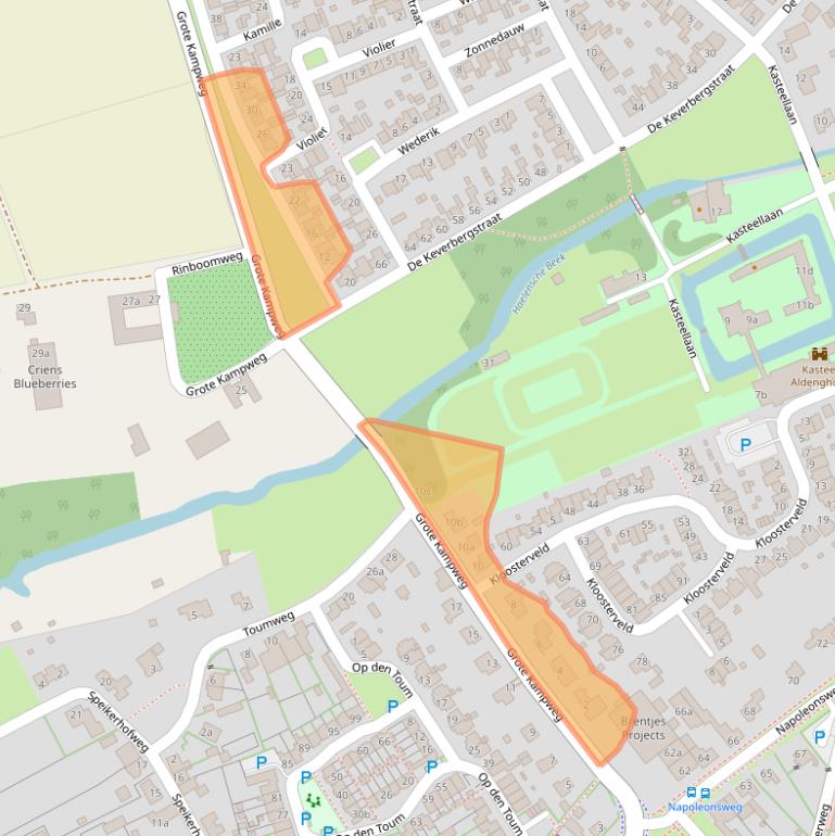 Kaart van postcodegebied 6081CN.