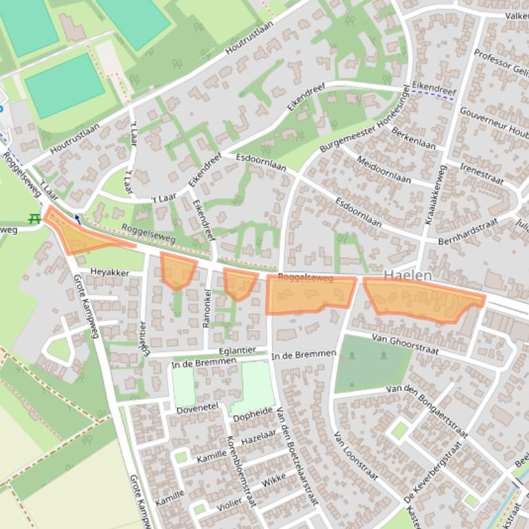 Kaart van postcodegebied 6081CR.