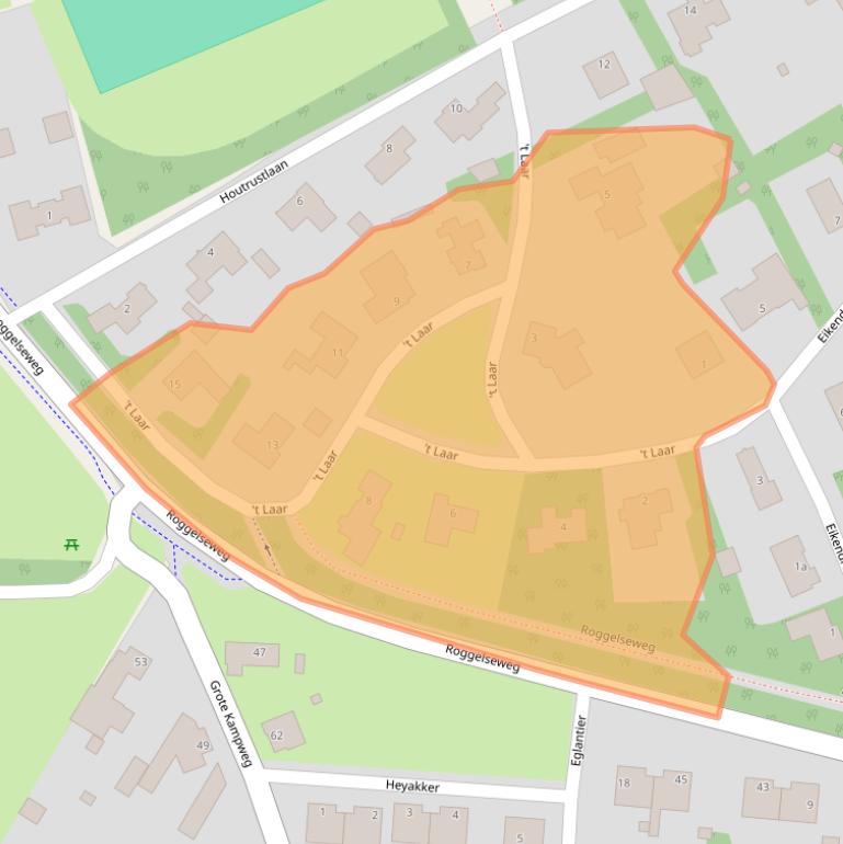 Kaart van postcodegebied 6081CW.