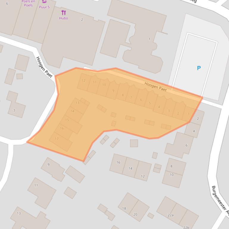 Kaart van postcodegebied 6081DH.