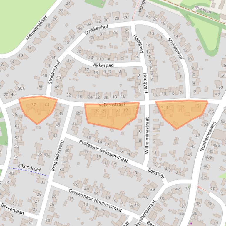 Kaart van postcodegebied 6081EV.