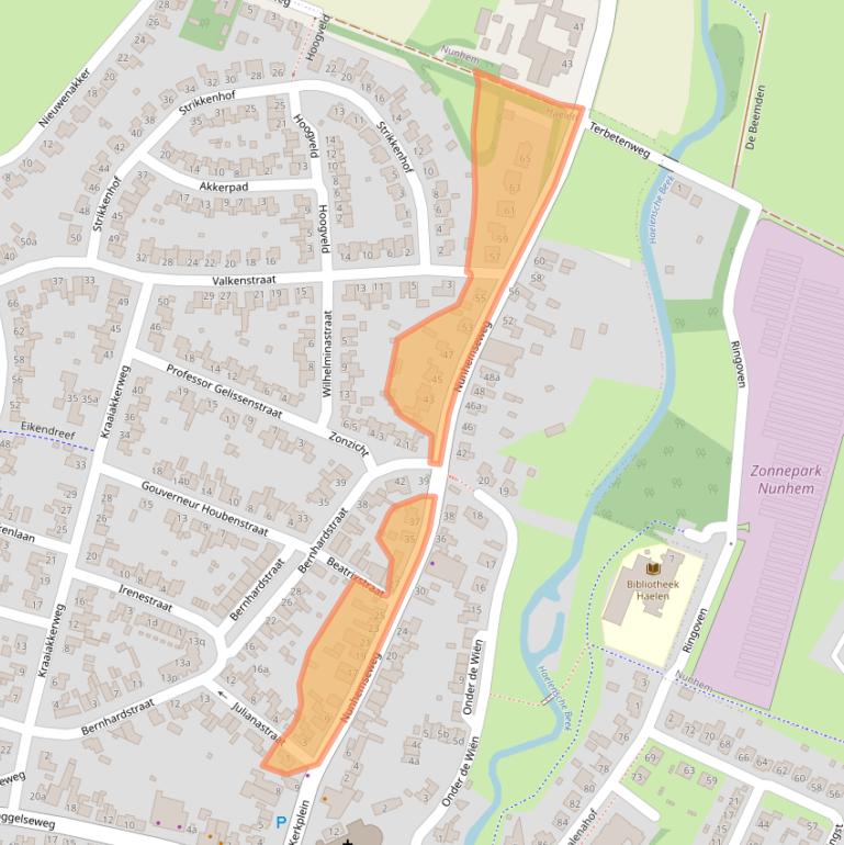 Kaart van postcodegebied 6081GG.