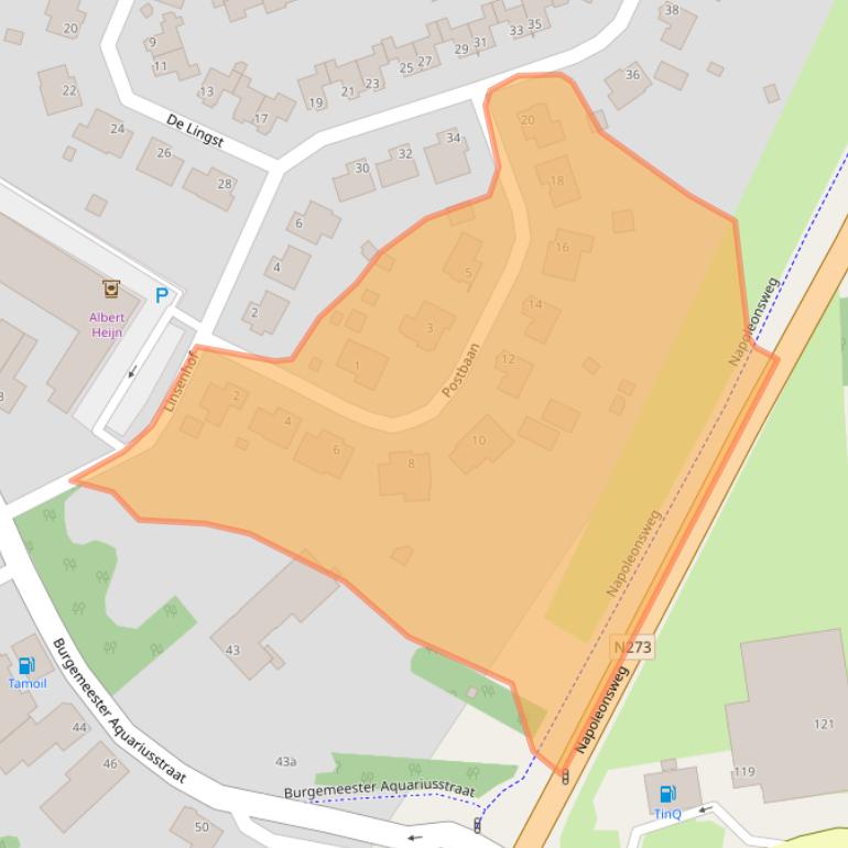 Kaart van postcodegebied 6081GN.