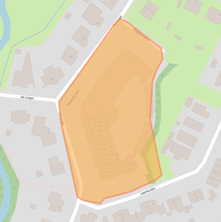 Kaart van postcodegebied 6081GP.