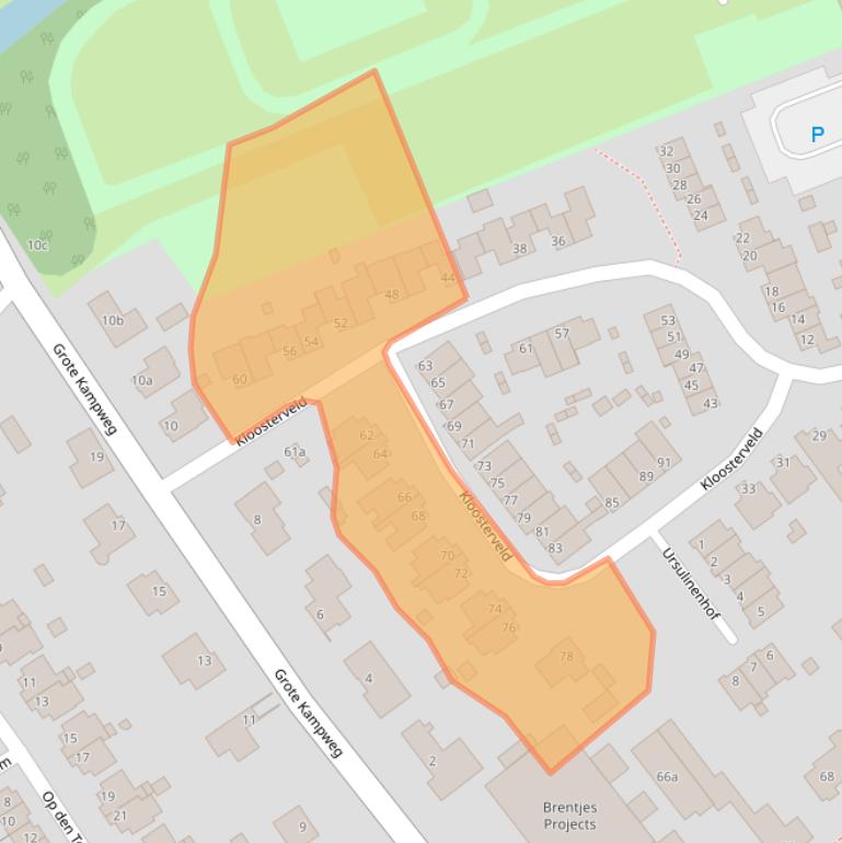 Kaart van postcodegebied 6081JD.