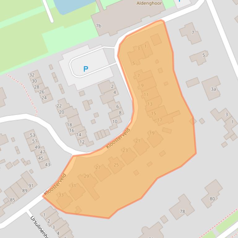 Kaart van postcodegebied 6081JE.