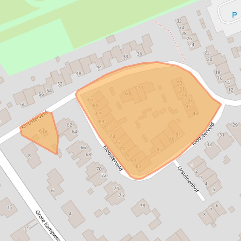 Kaart van postcodegebied 6081JG.