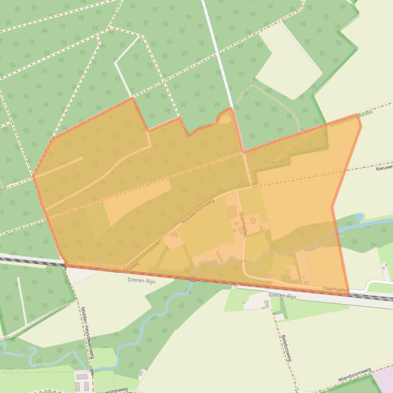 Kaart van postcodegebied 6081ND.