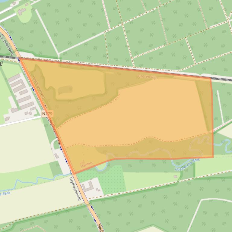 Kaart van postcodegebied 6081NG.