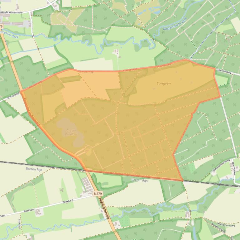 Kaart van postcodegebied 6081NJ.