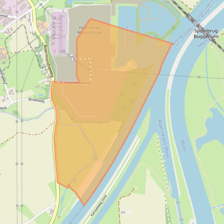 Kaart van postcodegebied 6081NK.