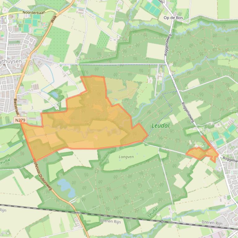 Kaart van postcodegebied 6081NN.