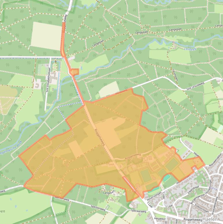 Kaart van postcodegebied 6081NP.