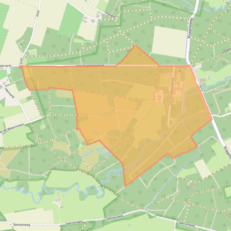 Kaart van postcodegebied 6081NS.