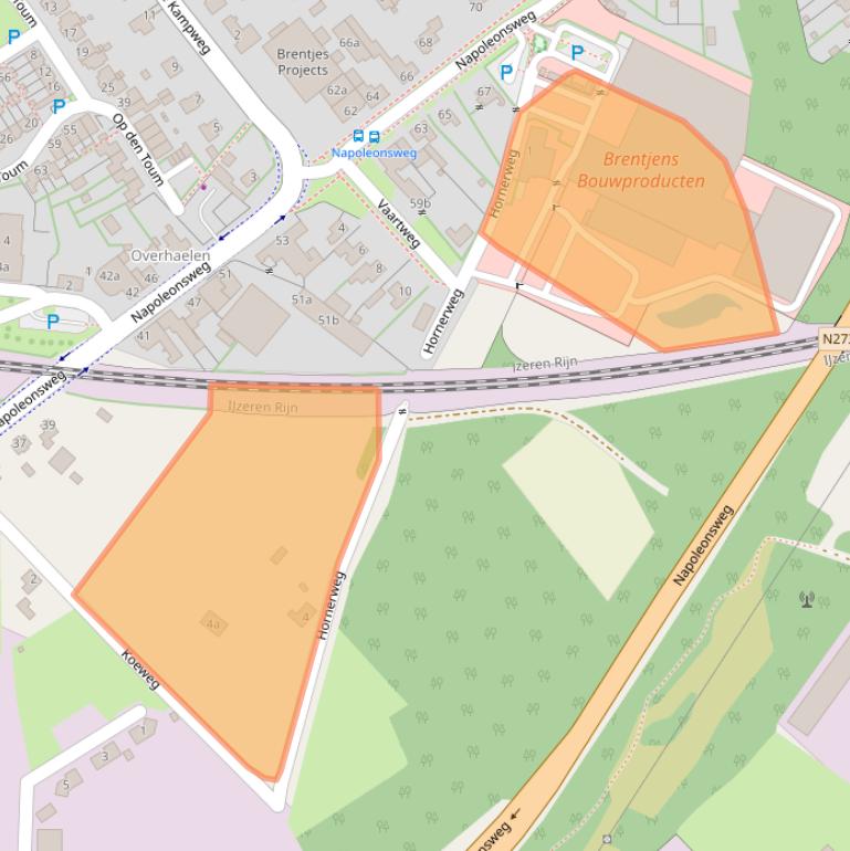 Kaart van postcodegebied 6081PC.