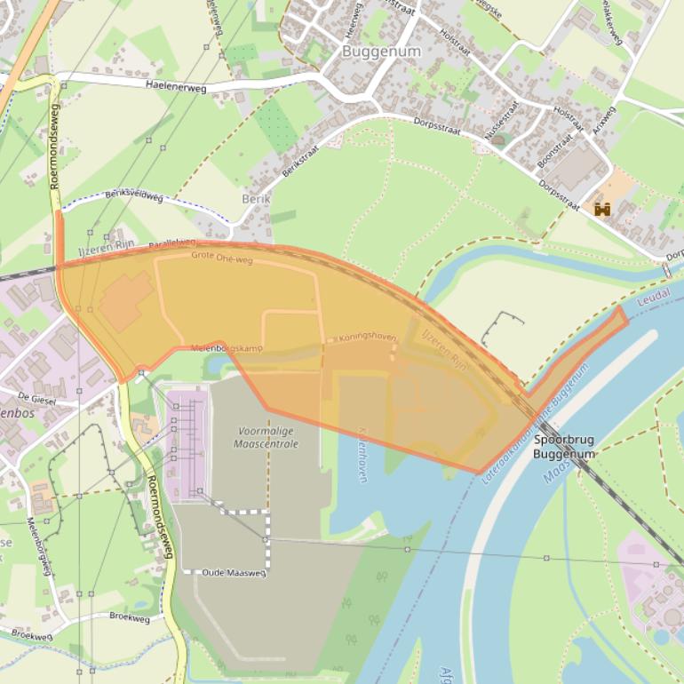 Kaart van postcodegebied 6081PT.