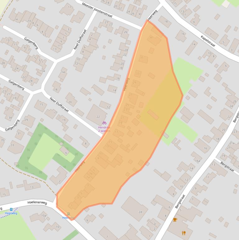 Kaart van postcodegebied 6082AB.