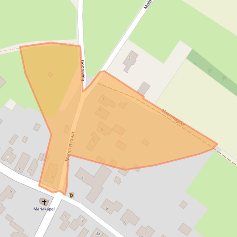 Kaart van postcodegebied 6082AL.