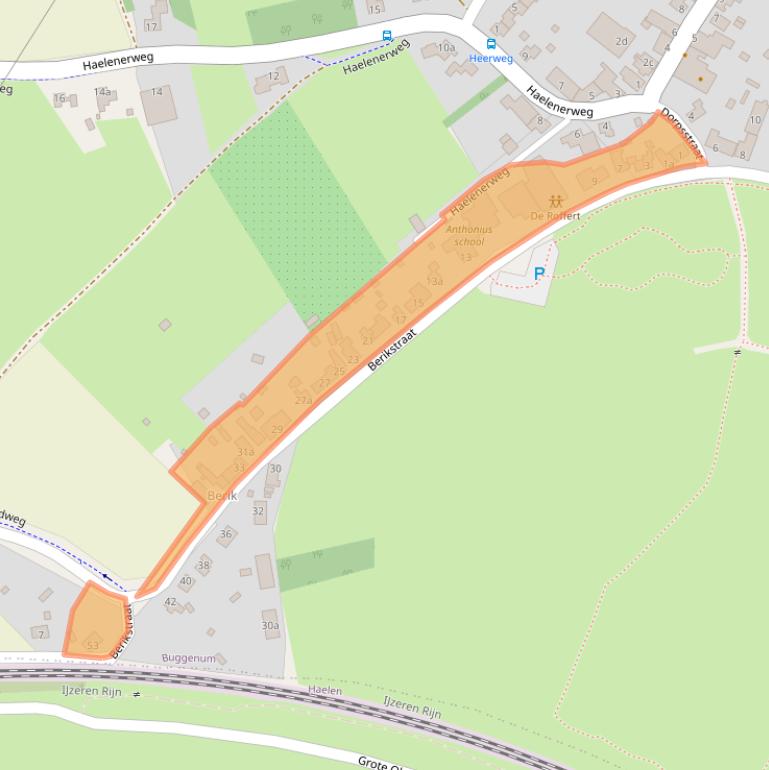 Kaart van postcodegebied 6082AM.