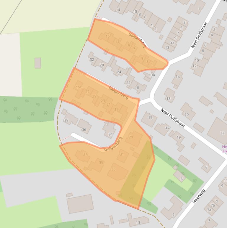 Kaart van postcodegebied 6082AZ.