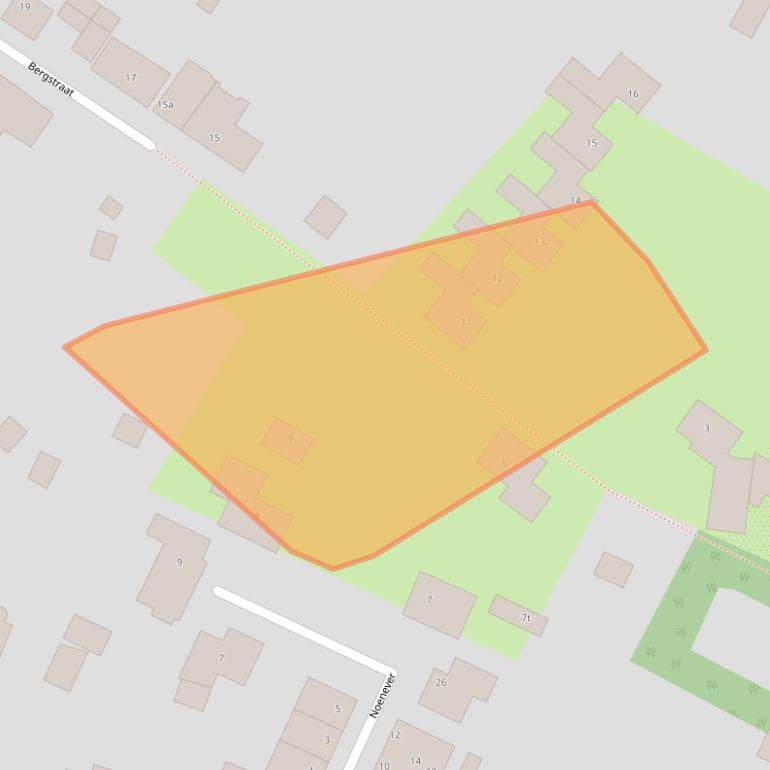 Kaart van postcodegebied 6082BG.