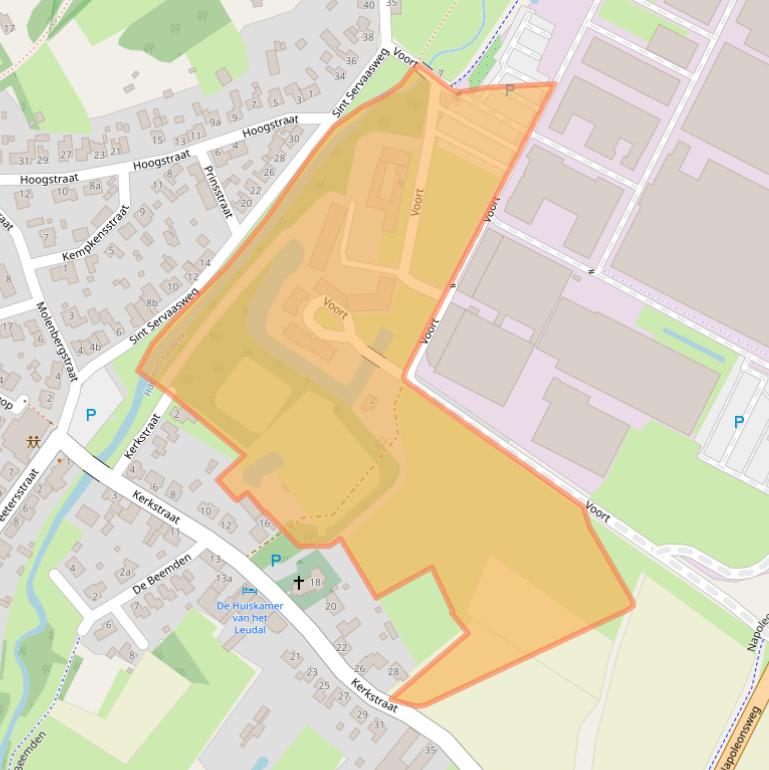 Kaart van postcodegebied 6083AC.