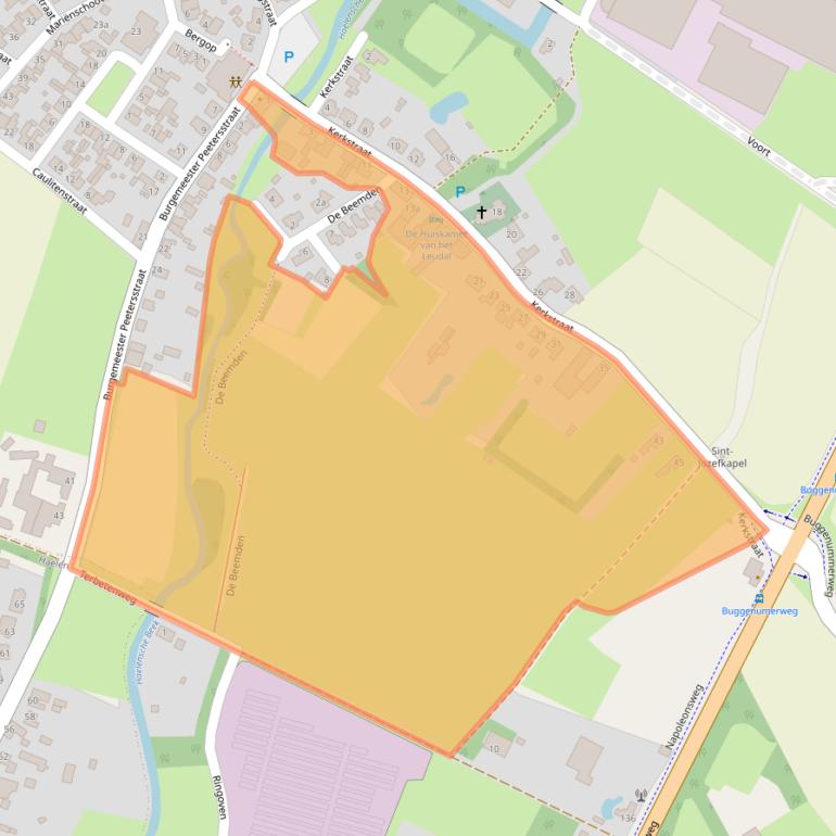 Kaart van postcodegebied 6083AD.