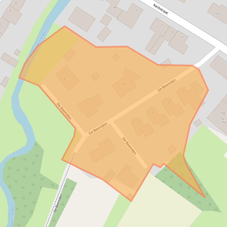 Kaart van postcodegebied 6083AH.