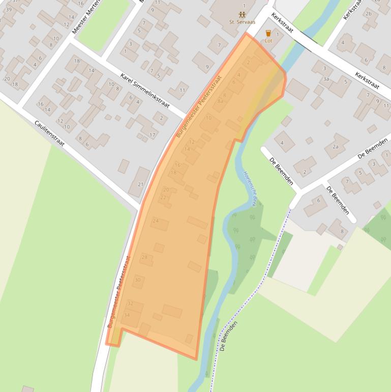 Kaart van postcodegebied 6083AL.