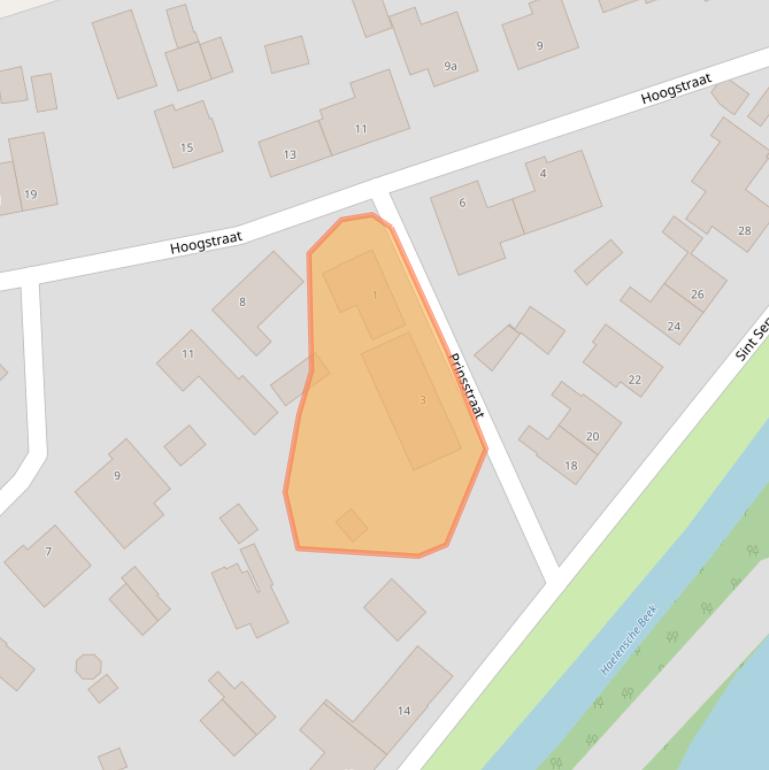 Kaart van postcodegebied 6083AT.