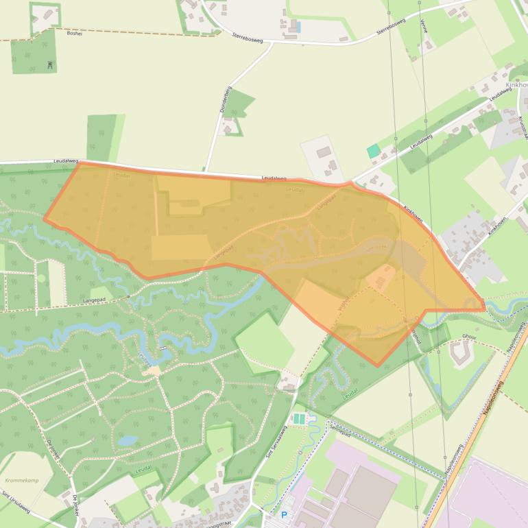 Kaart van postcodegebied 6083NB.